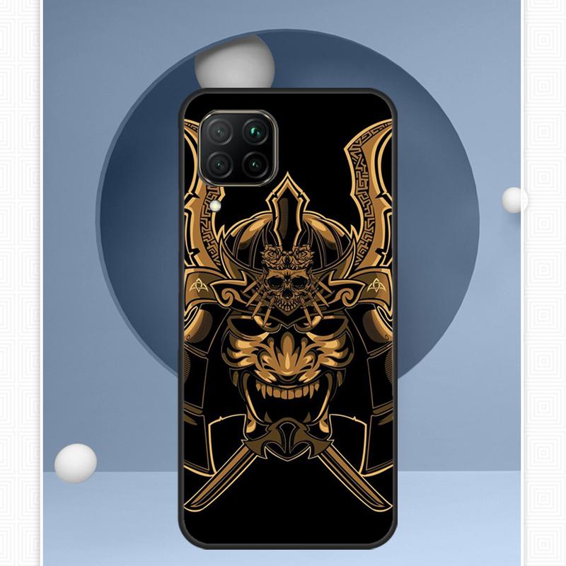 

Samurai Mask Demon For Huawei P30 P60 Pro P20 P40 Lite Nova 9 10 SE 12s 12i 11i 8i Y91 Y60 Y70 Y72 Y90 Y61 Case Huawei P30 Lite