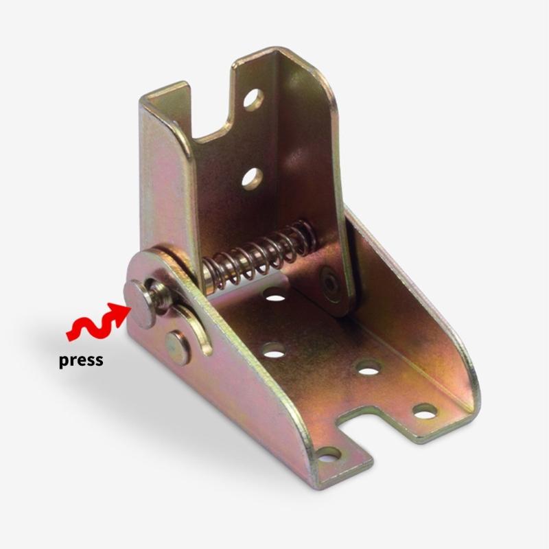 Strong Foldable Table Hinge with Safety Lock Mechanism Rusts Proof Designs Hinges for Indoor Outdoor Furniture Assembly