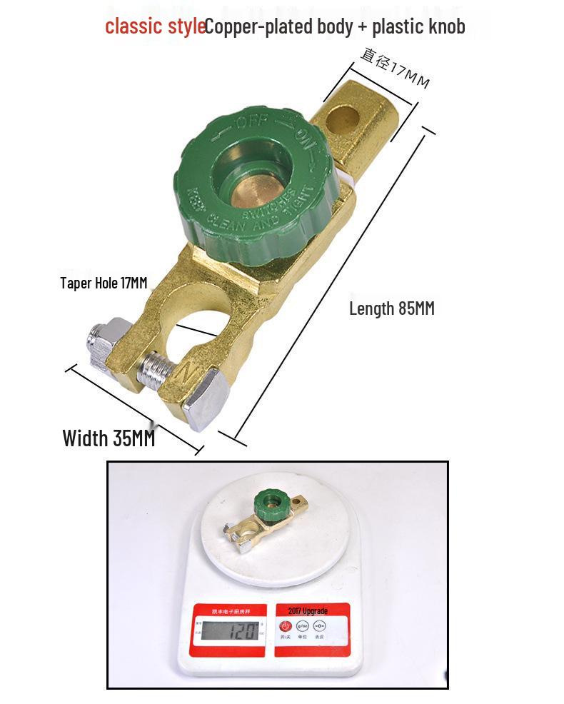 Car Battery Disconnect Switch 12V for Large Truck - Anti-Leakage Manual Universal Modification.