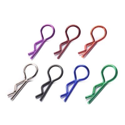 10pcs R-Shaped Metal Body Clips for 1/10 1/8 Model Car Durable Stainless Steel Pins for RCs Model Car Simple Fixing