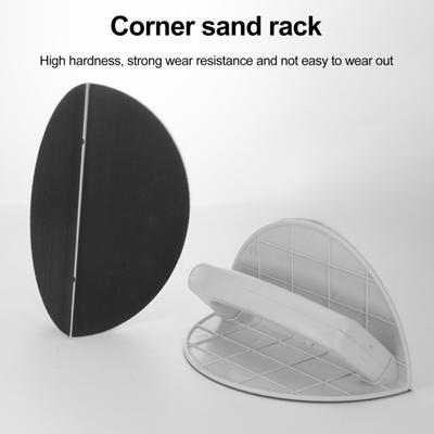 Yousheng Semi-Circular Angle Sanding Sandpaper Tool with Ergonomic Handle Multifunctional Drywall Corner Sander Polishing Grinding with 10 Sandpapers