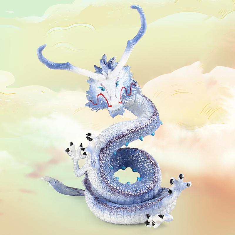 Animal Figures Decorations Model Simulation Mythology Dragon White Tiger Basaltic Suzaku Magic Real Color Solid Model Ornaments