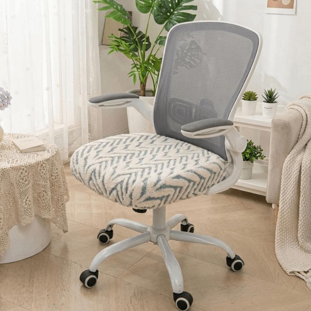 Anti-Slip Computer Chair Seat Removable Stretch Chair Slipcover Cozy Elastic Chair Cover Hotel