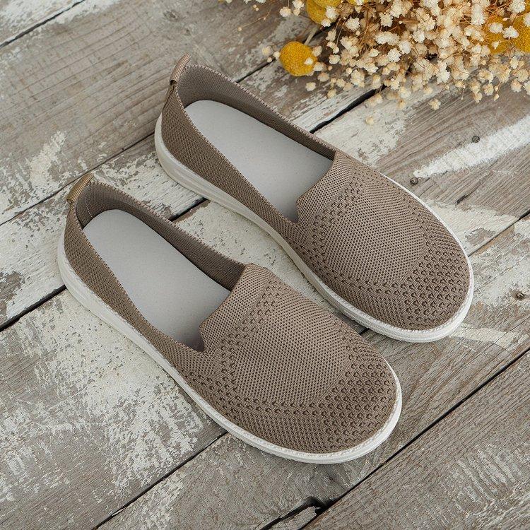 Europeiske og amerikanske mote fly-vevde damesko i stor størrelse sommer nye muffins og farge avslappede enkle sko dame