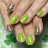Avocado Green Spring/Summer Brightening Press-On Nails - 24 Pieces, St. Patrick's Day Edition.