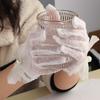 Pearls Flexible Accessories Girls Wedding Lace Bow Gloves Bridal Mittens White Gloves Ruffle