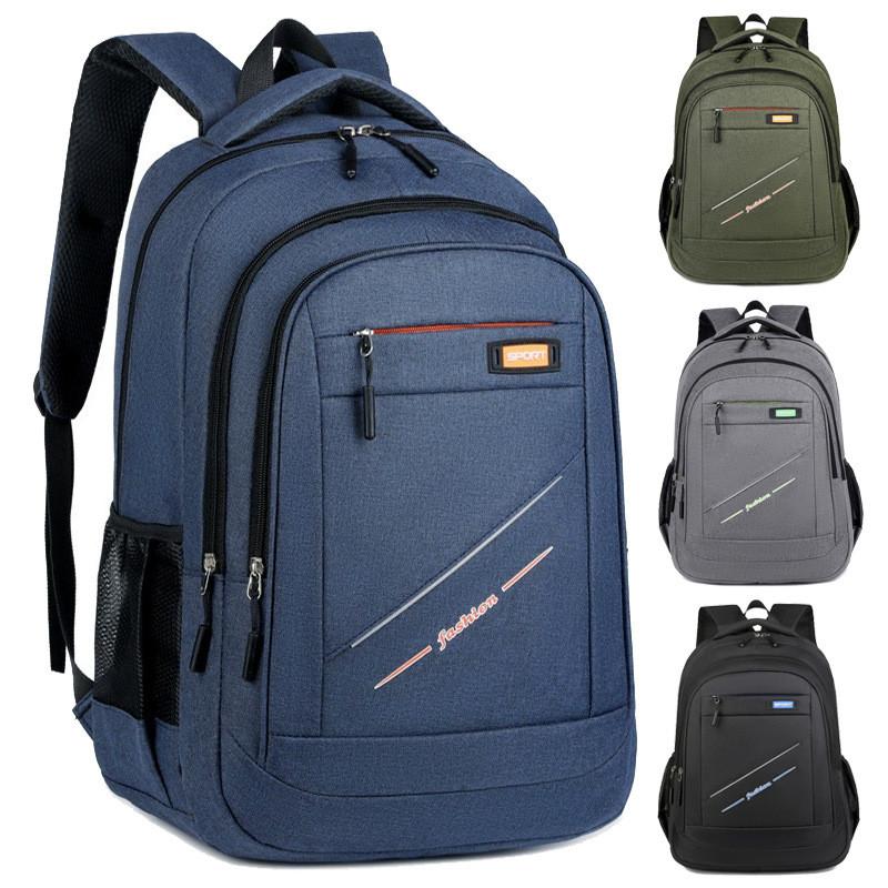 Cloth Backpack Oxford For Men Women With Letter Embossing Design For Daily Use