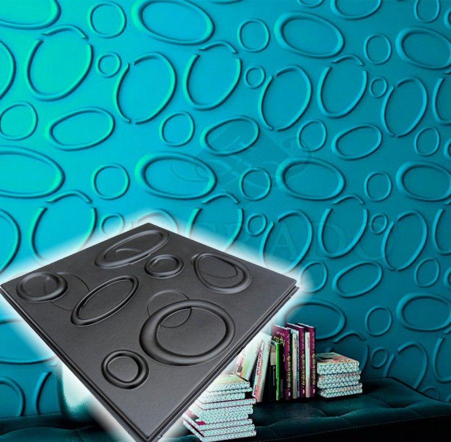 Plastic mold for the manufacture of 3d panel "Marshmalloy"(3D mold for decorative wall panels for gypsum and concrete) Wall decor.