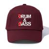1pc Drum&Bass Print  Baseball Cap for Adults,  Minimalist Retro Style Casual Soft Adjustable Dad Hat, Perfect As Gift