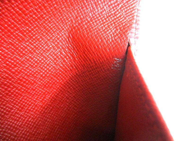 Authentic LOUIS VUITTON Epi Red Leather Bifold Wallet French Purse #9742  Refurbished