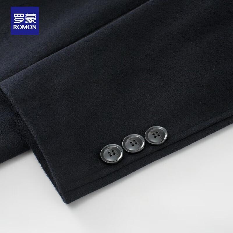 ROMON Men's Mid-length Wool Blend Overcoat