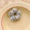 Sweet Floral Sponge Hair Scrunchies Cute Floral Hairbands Children Girls Cute Kawaii Ponytail Holder Hair Styling Accessories
