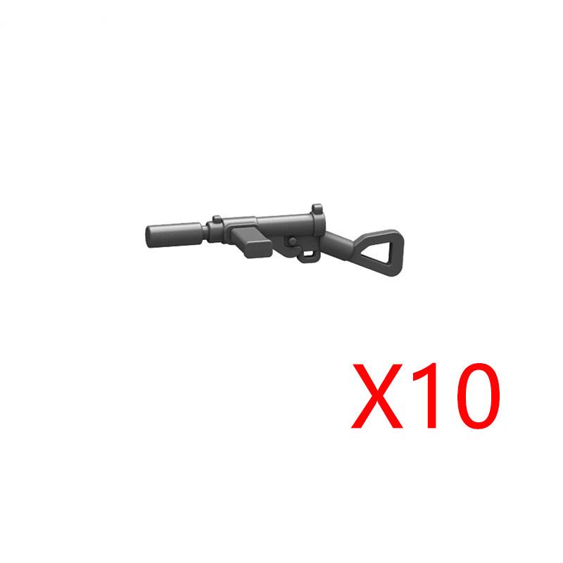 Military Building Blocks Accessories Soldier Figures Weapons Box Rifle Submachine Gun AKM Shield Mini Brick Toy K003 Gift