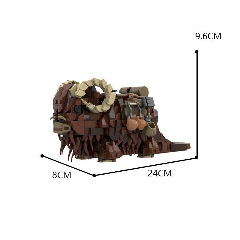 691 Bricks Banza MOC Building Blocks, Sci-Fi Movie Themed Tatooine Model, Construction Toy for Adults & Kids Gift