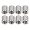 50Pcs Coupling Nut Round Rod Connector 304 Stainless Steel Female Thread M6x1.0 10 L11mm