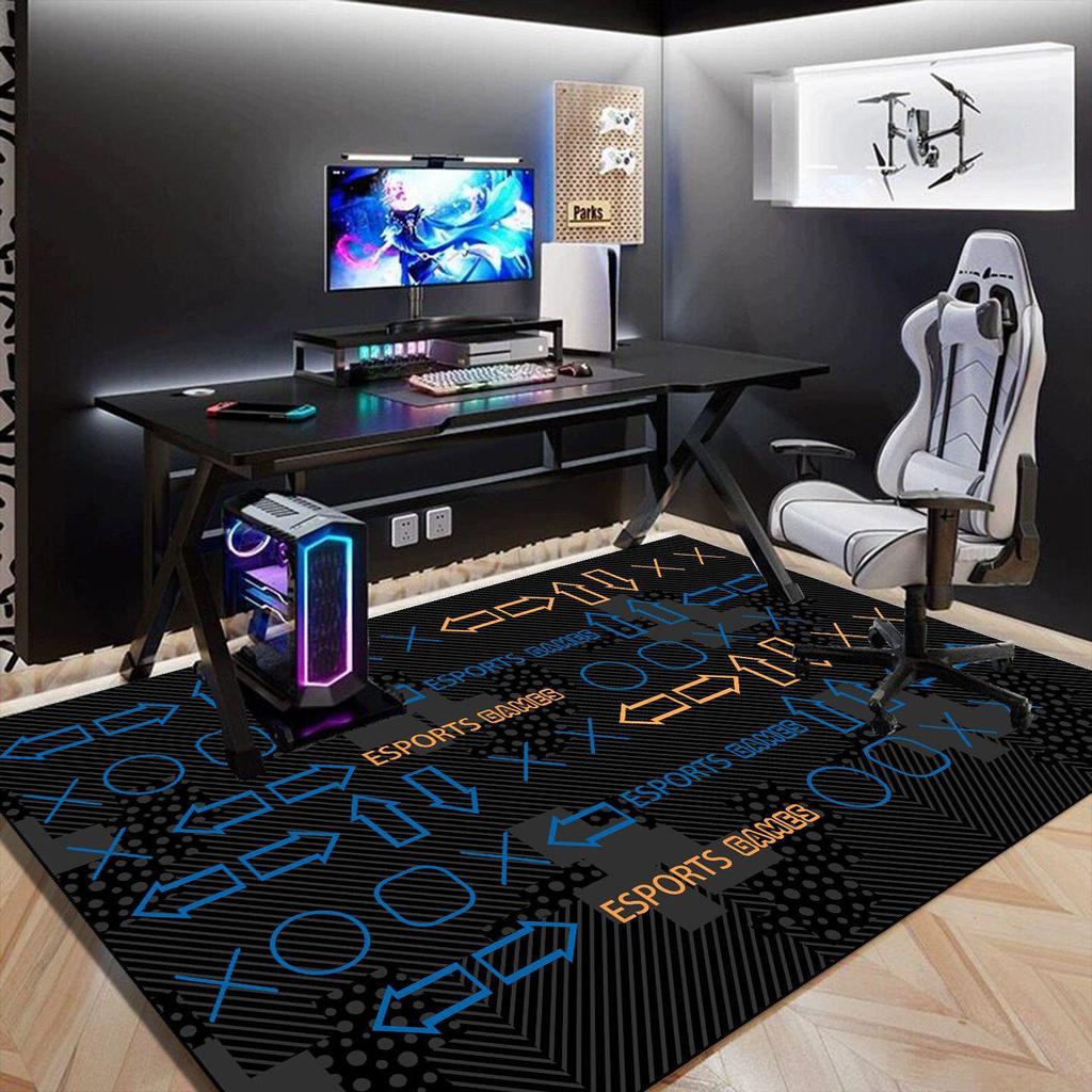 American Velvet Soundproof Carpet for Living Room & Study - Wear-Resistant Computer Chair Desk Floor Covering