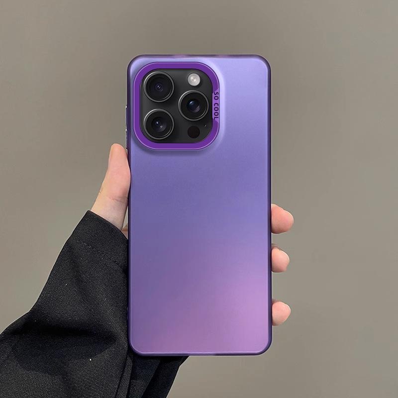 Applicable To Apple 16 Mobile Phone Case Solid Color 14 Matte IPhone 15 Promax All-inclusive 13 Simple Anti-fall Cover
