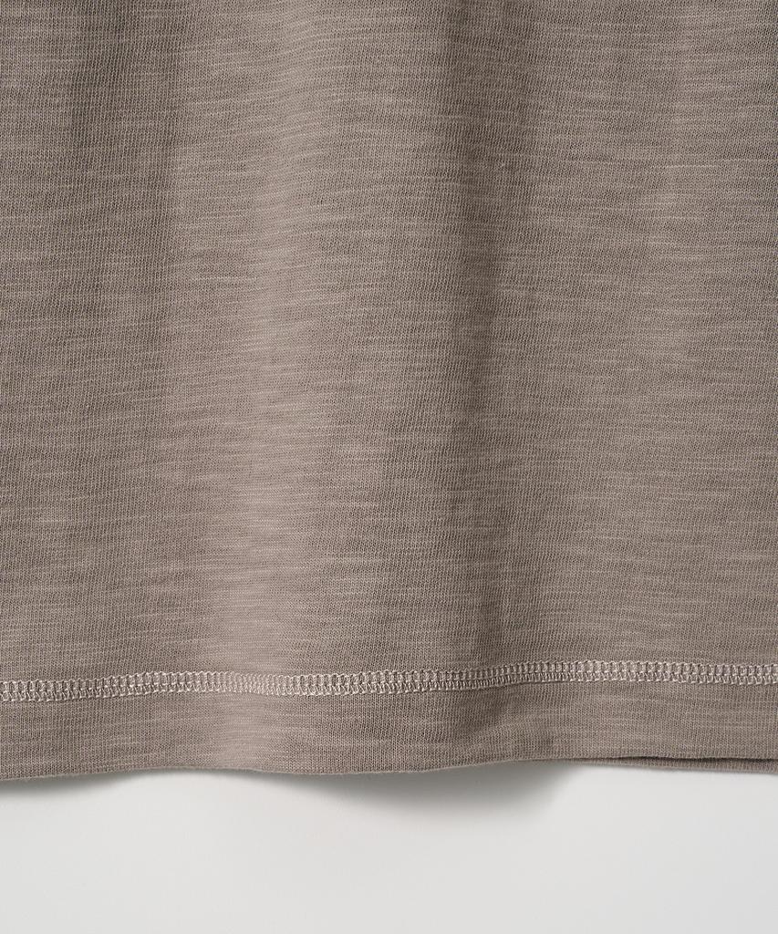JOJILONG Jn109 Tubular Slub Loop T-Shirt - Dust Beige