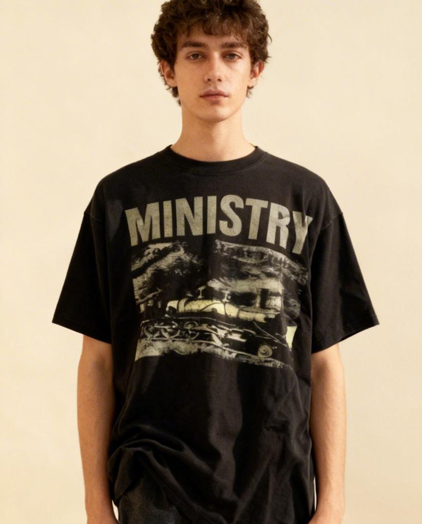 Camiseta Unisex Vintage Banda Ministry Rock Tallas S-5XL