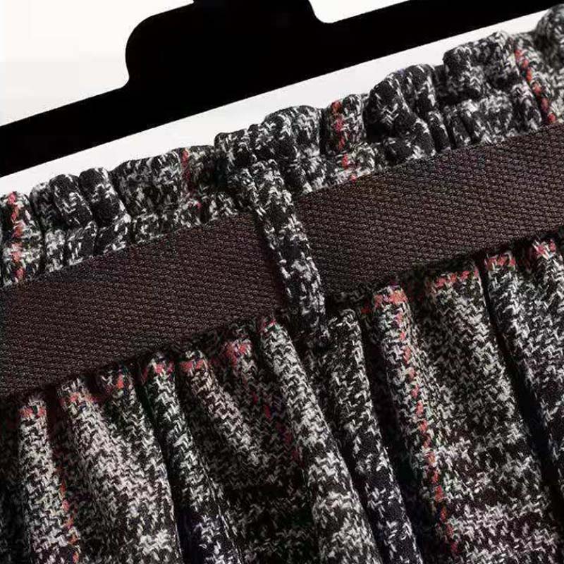 Skirt for Women Winter Casual Versatile High Waist Long Loose Double Layer Skirt