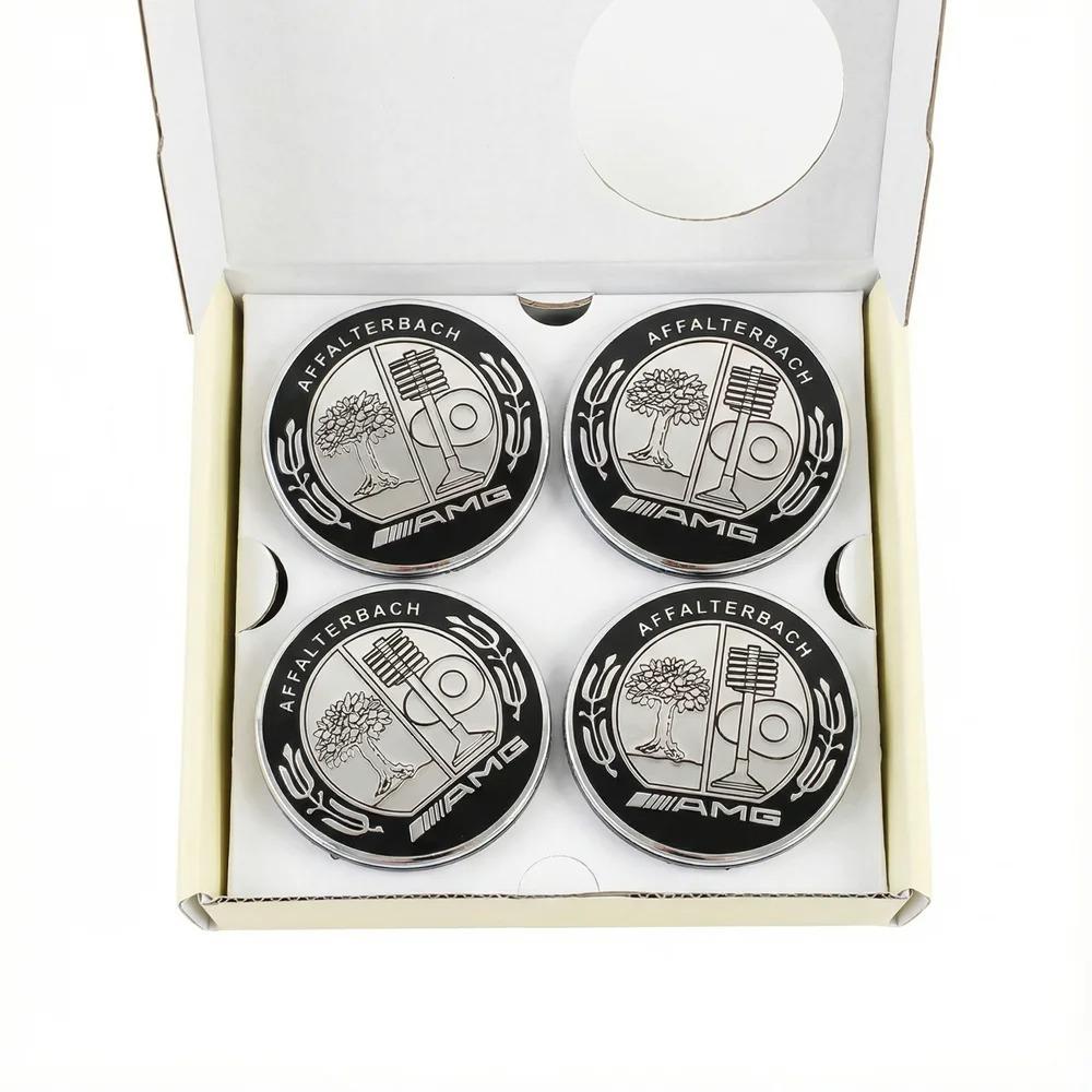 4PCS 75mm Floating Wheel Center Hub Caps Cover for Mercedes-Benz B/C/E/S Class a C200L GLC GLK CLA Car Accessories