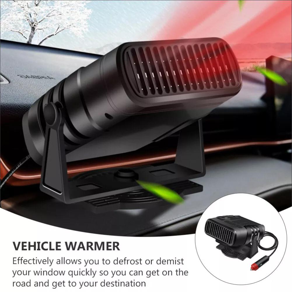Electric Car Heater Air Cooler Fan 12V/24V Portable Demister Defroster Heating Fan 120W Dryer Windshield Defogging Accessroies