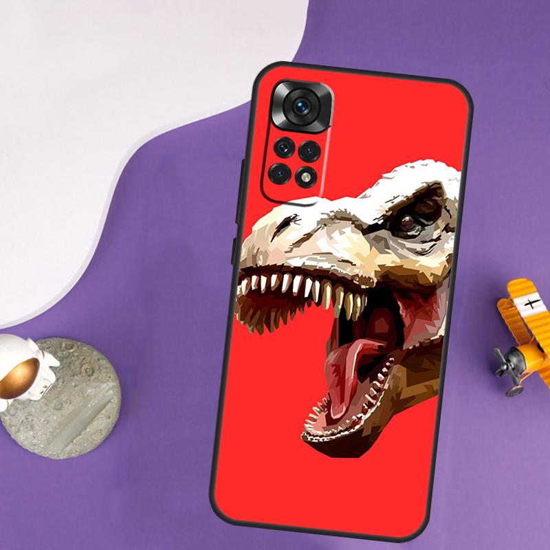 T Rex Dinosaur Tyrannosaurus Case For Xiaomi Redmi Note 13 Pro 14 12 9 10 11 Pro 10S 11S 12S Redmi 10C 13C 14C 12C Cover