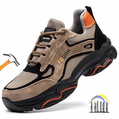 Light Work Shoes Anti Stab Boots for Work Men Work Sneakers Steel Toe Shoes Men Safety Shoes Indestructible Shoes for Men Gift