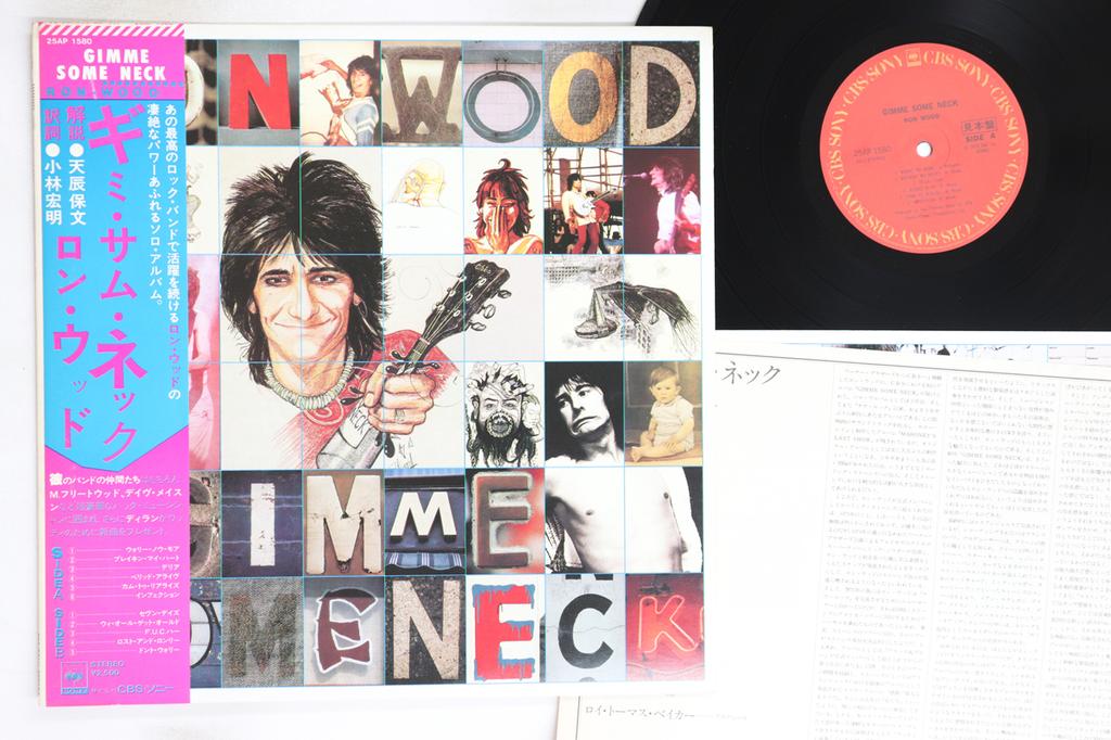 LP Record RON WOOD - Gimme Some Neck 25AP1580PROMO CBS/Sony 1979 Japan Obi Rock Used