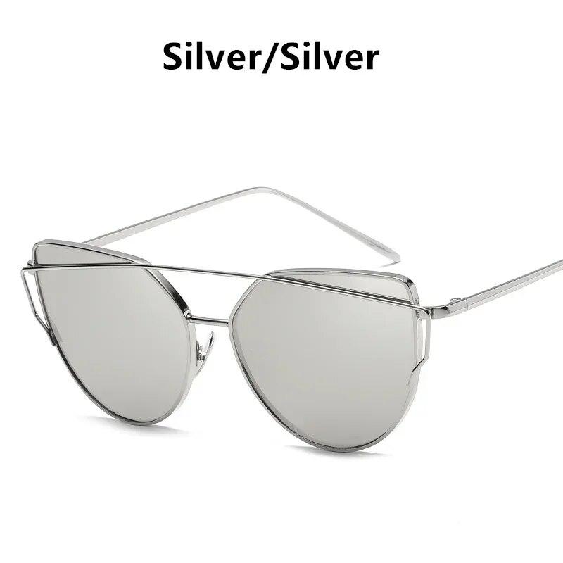 

Новые модные винтажные зеркальные женские солнцезащитные очки «кошачий глаз» из розового золота, металлические светоотражающие плоские линзы, туристические солнцезащитные очки Mulyi-color Style