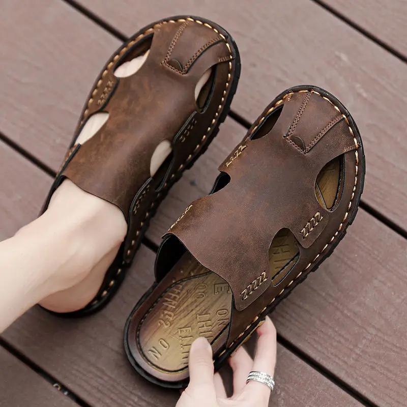 Fashion Slides Flat Men's Shoe Rubber Male Slipper Comfortable Designer Luxury 2025 Style Mascullino Elegant Fun Summer Sale Trend Adult