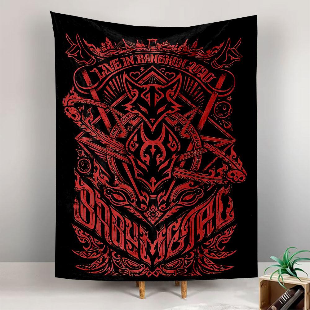 Babymetal Live Tapestry Wall Hanging, Japanese Metal Show, Wall Decor for Bedroom Living Room Dorm