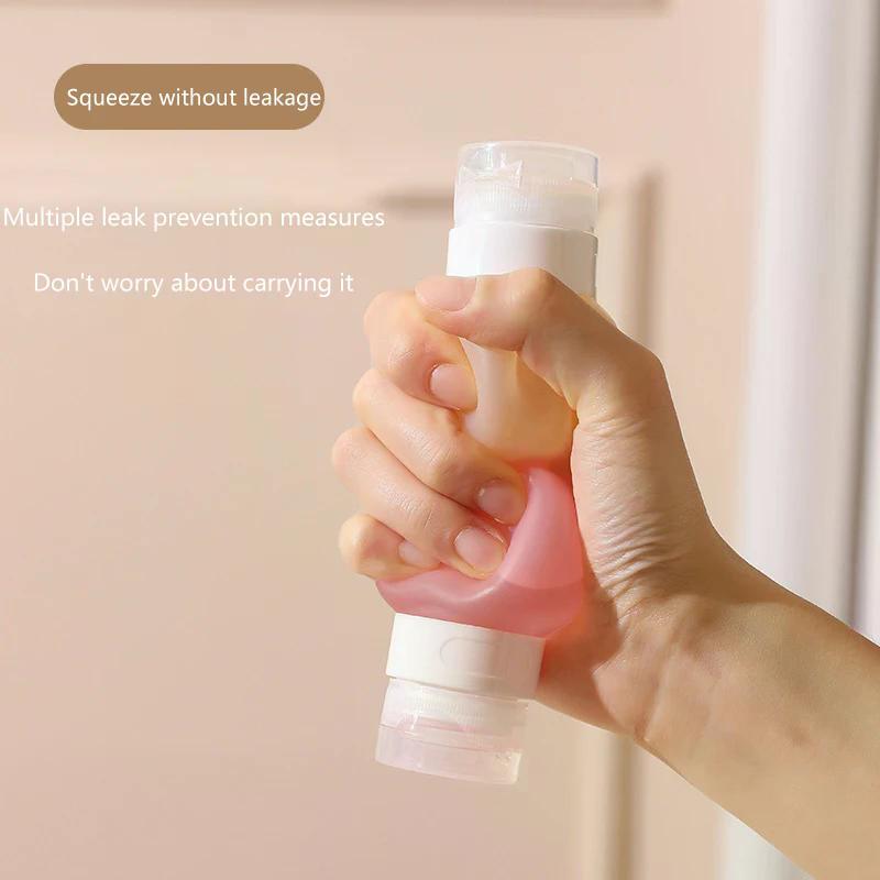 Tool Refillable Double Bottles Silicone Soft Squeeze Tube Lotion Container Empty Portable Travel Shampoo Toiletries