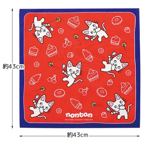 Skater Children's Lunch Cloth, 43x43cm, Made in Japan, Nontan (KB4-A)