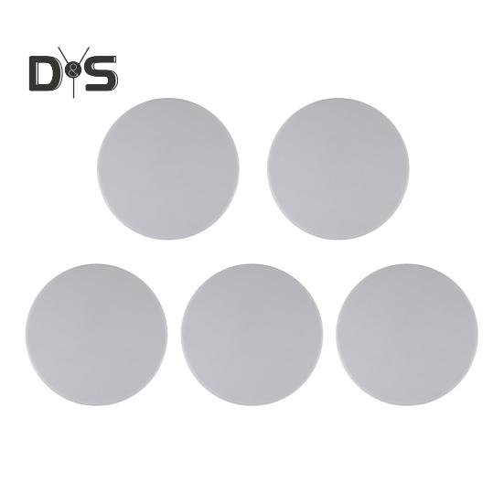 5Pcs Silicone Door Stopper Wall Protector Self-Adhesive Door Knob Wall Guard Shield Anti-collision Round Door Bumper Silencer Pad Buffer Sticker