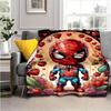 1pc Spider-man Printing Blanket - Soft, All-Season Throw for Living Room, Bedroom,Personalized Gift with Adorable Cartoon Design