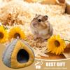 Chinchilla Bed Semi-enclosed Winter Plush Cave Hangable Thicken Plush Hamster Hedgehog Cave Bed For Chinchilla Small Animal