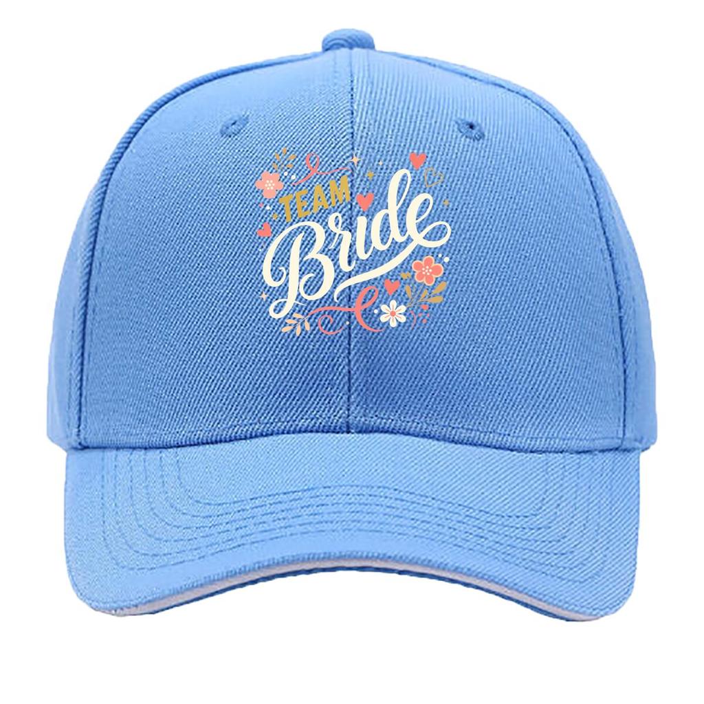 Bridal Squad Script Heart Celebratio Sandwich Baseball Cap Sun Cap Outdoor Workouts Hat