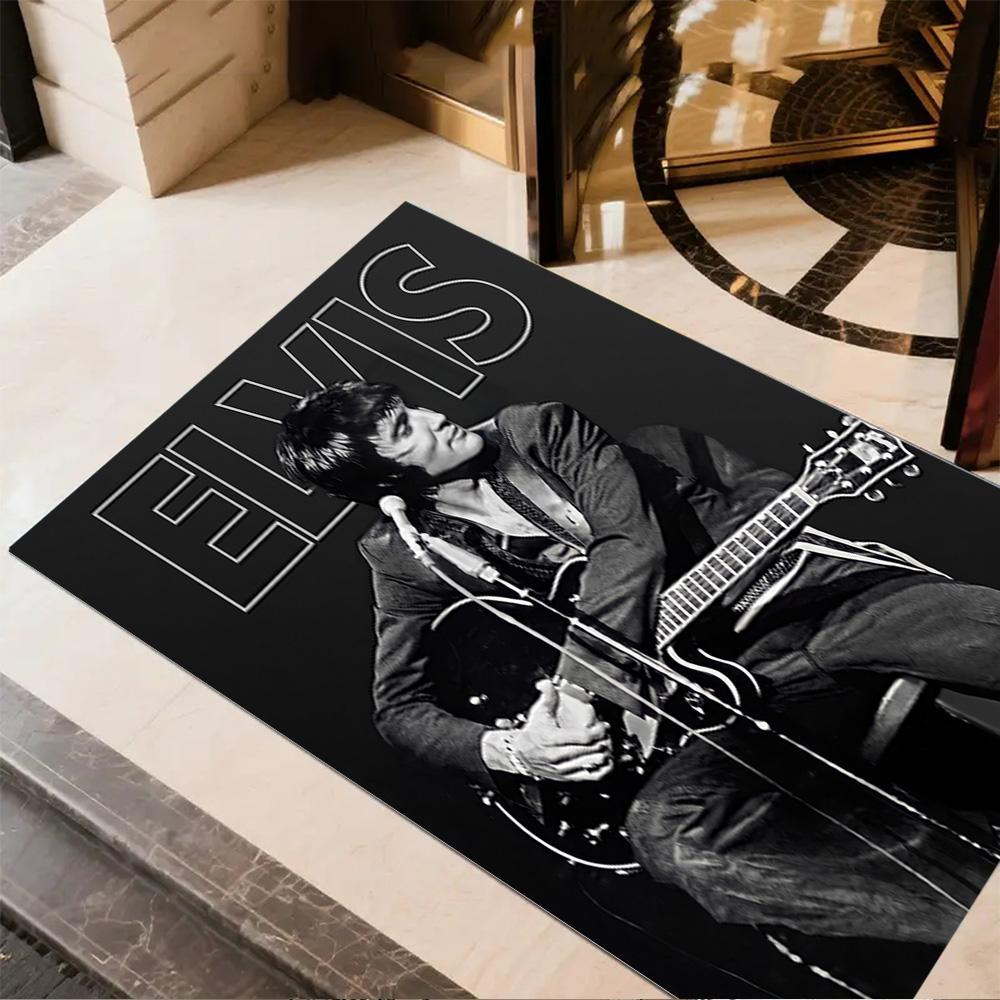 Elvis Presley's Legacy Carpet Suitable for Playrooms Foyer Bedrooms Dining Room Anti-slip Rug Anime Office Decor Birthday/Christmas Gift
