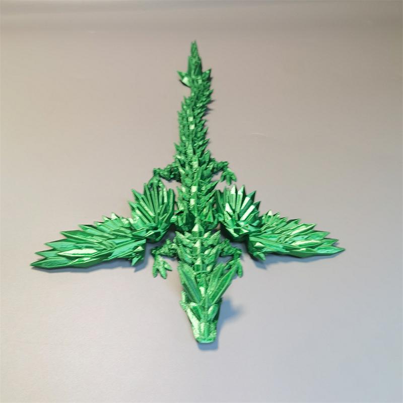Creativity Fun Joint Movable Wing Dragons 3D Printed Dragon Flying Dragon Model Landscape Decoration Ornaments Kids Toys Gifts