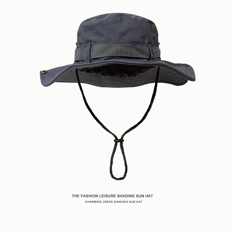 

Western Cowboy Hat Women Drawstring Fisherman Cap Summer Big Sunscreen Sun Hat Outdoor Fishing Hiking For Men 56-60cm