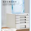Jiza Lockable Mini Chest, Perfect for Office Storage, Desktop Storage, Drawers, Cosmetics, Stationery, and More (Gray, 5 Tiers)