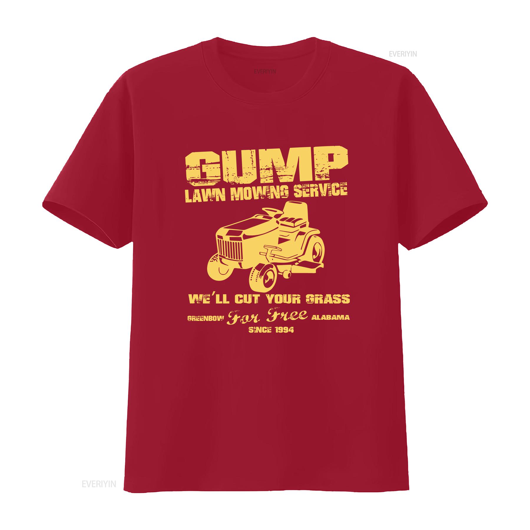 

Gump Mowing Services Funny Forrest T Shirt S 3XL vintage Washed designer clothes fashion Comfortable streetwear S