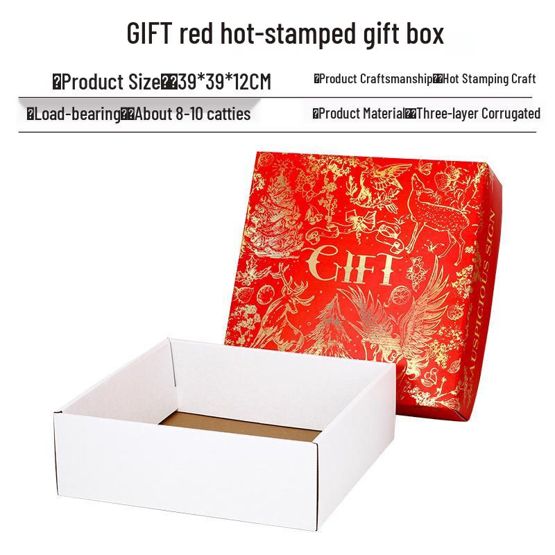 Ins Style Transparent Fruit & Flower Gift Box, 10 Jin Capacity, Leather Mixed Gift Box