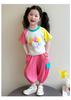 Girls' Summer Set 2026 New Fashionable Children's Short Sleeved Girl Baby Summer Dress Cat Leisure Summer