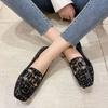 2025 Spring Autumn Shoes Women Flats Soft Fashion Brand Ladies Single Shoes Beige Black Blue Big Size 42