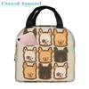 French Bulldogs Dog Insulated Lunch Bag for Women, Men, and Kids, Large and Reusable, Handle, Freezable Work and School Travel