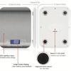 Waga z funkcją tary Elektroniczna waga do parzenia kawy Wyświetlacz LCD Ekran ze stali nierdzewnej 10kg Waga kuchenna Cyfrowa kuchnia