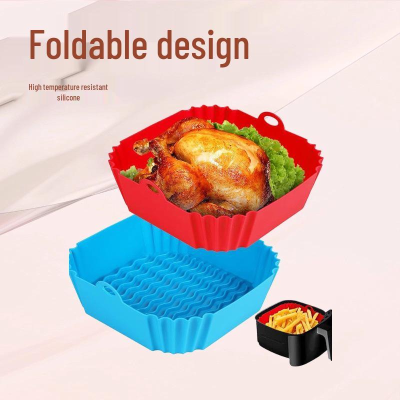 Foldable Food-Grade Silicone Air Fryer Baking Mat