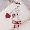 Stylish Skull Bows Keychain Bag Charm Sweet Edgy Design Metal Bag Accessory For Backpack Purse Gift
